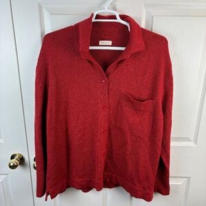 James Street Co Cardigan Sweater Alpaca Merino Wool